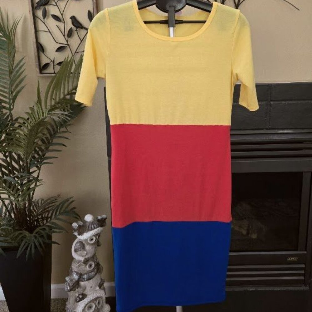 NWOT LuLaRoe Julia striped sz small dress